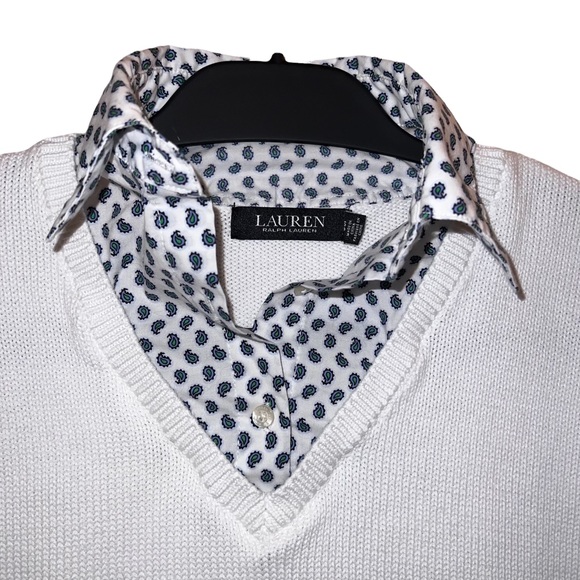 LAUREN Ralph Lauren Layered Sweater Combo Paisley - Picture 3 of 13